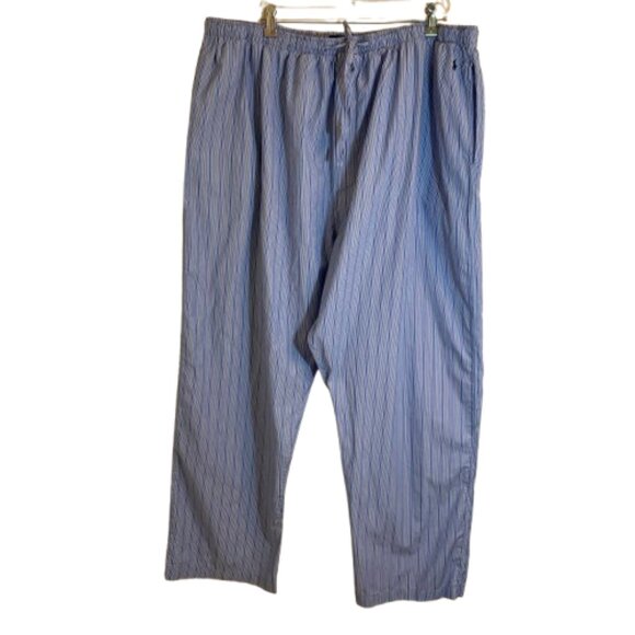 Polo Ralph Lauren Men's PJ Pants or Lounge Pants Elastic Waist Blue Gray, sz 3XL - Picture 2 of 10